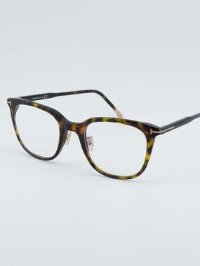 Tom Ford FT5776-D-B 052 Eyeglasses Havana 53mm Square Frame, Blue Light Block Le